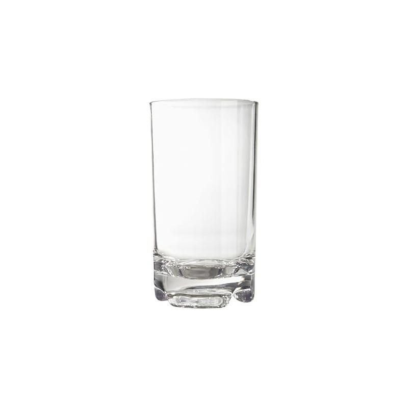 G.E.T Shatterproof Beverage Glass/Highball, 14 Ounce, BPA Free (Set of