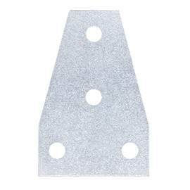 heneng 4 Pcs 4 Hole Flat Tee Plate for 1-5/8" Strut Channel, 3-1/2" x 5-1/4", 7/32" Thick