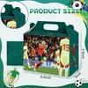 Mukity 24Pack Soccer Party Gift Boxes - Supplies, Candy Totes