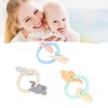 3pcs Silicone Shell Teething Ring Soothes Gum Soreness Crab Shell