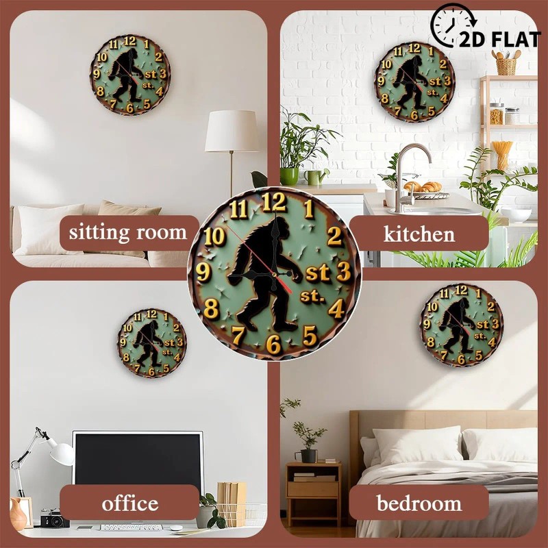 25x25cm Custom Wood Clock that is Not Recommended for High-Humidity