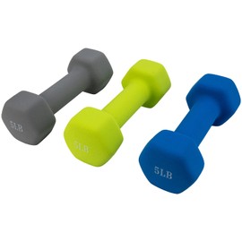 Dumbbells Set of 2 Exercise & Fitness Dumbbell for Home Gym Women Free Weights Hand Hex Dumb Bells 2 LB Pair