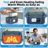 Qtyatvmoto Cordless Electric Lunch Box, 100W Rechargeable Heated Lunch Box