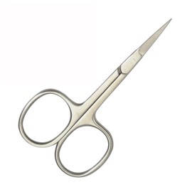 Nail Scissors Cuticle Scissors Stainless Steel Straight Beauty Scissors for Facial Hair Nail Cuticle Removal (Straight Tip)