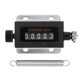Lelukee 5 Digit Mechanical Counter,D67-F 0-99999 5 Digit Manual Tally,Resettable Pull Counter,Manual Stroke Clicker Counter,Count Accurately,Pull-Type Counter,Digital Direct Reading Display