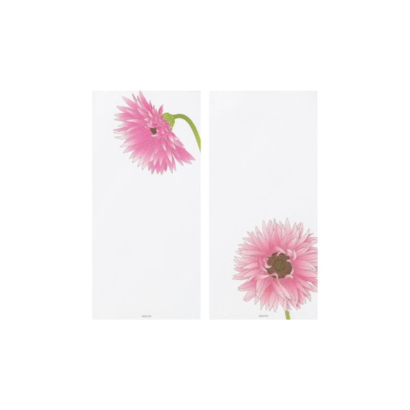 Midori 89584006 Single Pencil Notebook, Spring Letter, Silk Gerbera Pattern