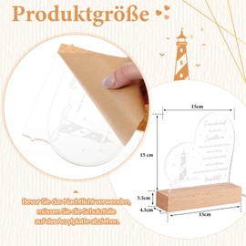 Fiada Best Friend Gifts for Women LED Lamp Acrylic Night Light Inspirational Thank You Gifts Leaving Gift Graduation Girlfriend Birthday Friendship (Friendship)