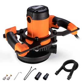 igooo Concrete Grinder, 5" Low-Vibration Concrete Surface Sander with Dust Extraction Tube, Edging Capacity, Updated Overload Protection, 1800W 120V 60Hz, Model GJ1251A