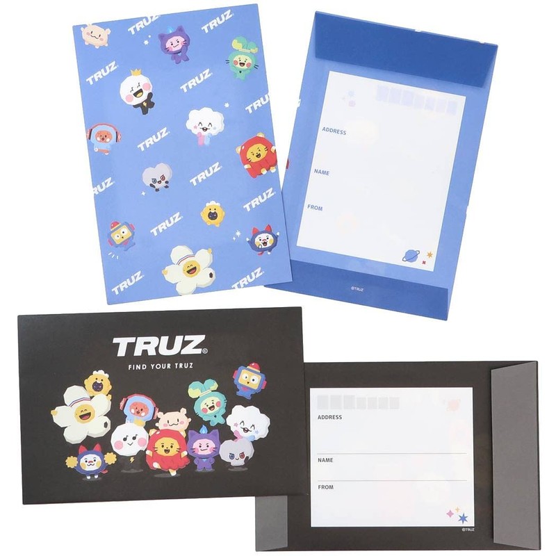 Kamiojapan TRUZ Volume Up Letter Set / Black Line Friends