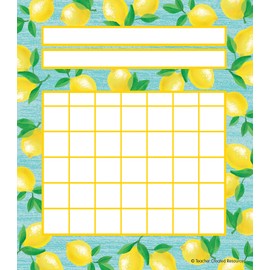 Teacher Created Resources Lemon Zest Incentive Charts