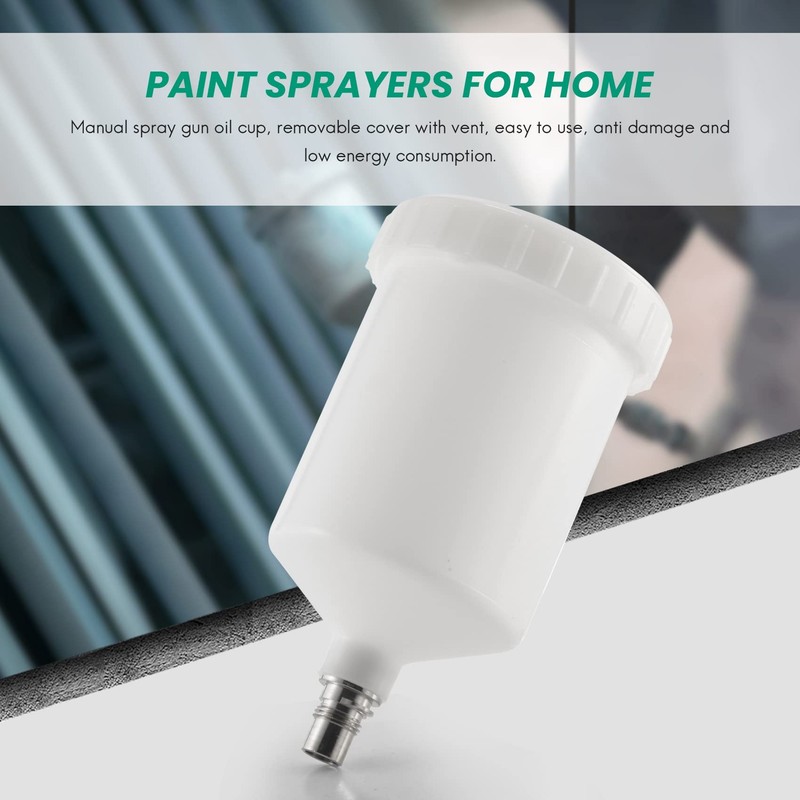 Cucioki 600Ml Plastic Hvlp Paint Cup Pot For Sata Sprayer
