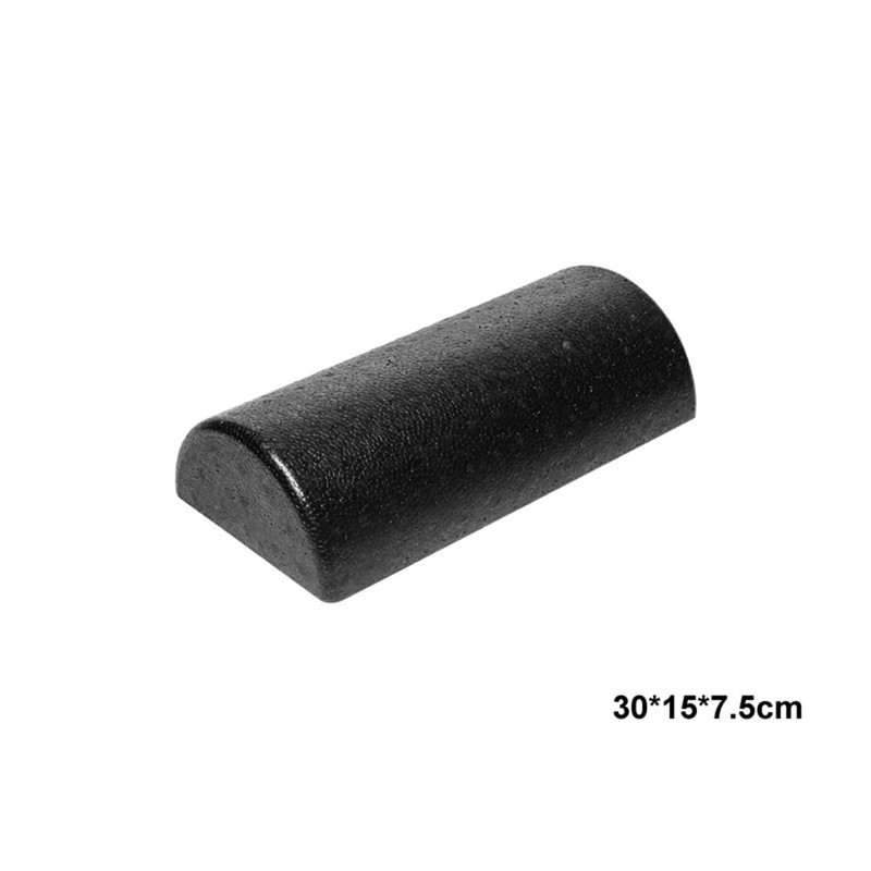 YEHEI Semicircular Yoga Cylinder Fitness Equipment Yoga Foam Roller Black