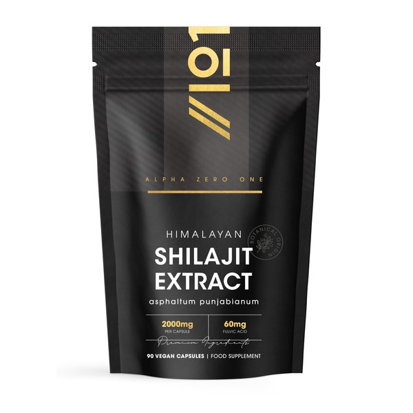 Shilajit Extract 2000mg - High Strength 60% Fulvic Acid (60mg)