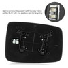 Driver Left Side View Heated Mirror Glass with Backing Plate