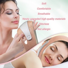 EZONEDEAL Face Slimming Strap, Face lifting, Double Chin reducer Lift Belt, V line Lifting Mask, Anti-wrinkle, Eliminate Sagging Skin Anti Aging, Breathable Band Slimming face Mask Beauty