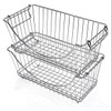 Smart Design Stacking Baskets Organizer w/ Handle - Medium -
