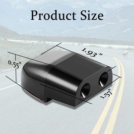 2PCS Deer Whistles for Car, Automotive Deer Warning Whistle Devices, Vehicle Warning Devices with Rubber Pads, Animal Warning Devices Avoids Collision Universal for Cars and Motorcycles