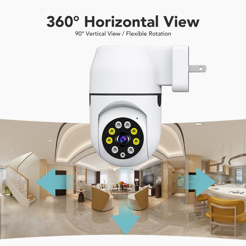 WiFi Smart Camera 2MP HD Wireless Camera Rotatable Angle Dual