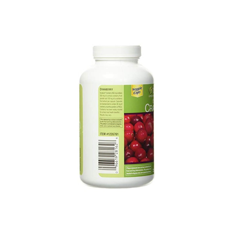 trunature Cranberry 650 mg, 140 Vegetarian Capsules
