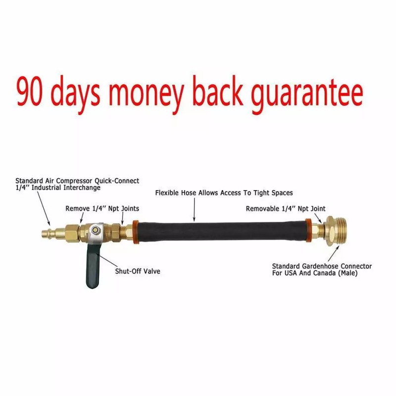 Home-Parts RV Winterizing Kit Blow Out Adapter Air Compressor Garden