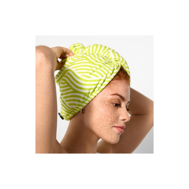 DevaCurl DevaTwist Toalla de Microfibra Anti-Frizz, Diseño Manos Libres