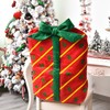 Orgrimmar 3PCS Christmas Chair Back Cover Bowknot Gift Package Design