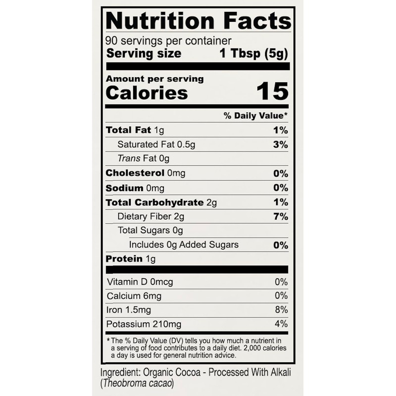 Anthony's Organic Culinary Grade Cocoa Powder, 1 lb, Dutch Processed