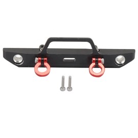 1/24 RC Aluminum Alloy Metal Front Bumper Bumper Accessories for Axial SCX24 90081Black