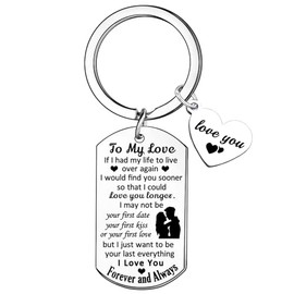 Valentines Day Gifts For Him Her Anniversary Birthday Gift For Boyfirend Girlfriend To My Love Keychain I Love You Gifts For Wife Husband