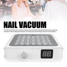 Nail Dust Collector, Professional Dust Collector for Nail Tech, 60 W Nail Extractor Vacuum Acrylic Nail Dust Cleaner, Powerful Quiet Nail Tech Dust Suction Machine for Home Salon