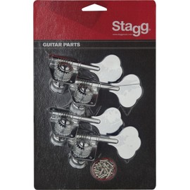 Stagg KG475CR Bass Guitar Machine Heads-Chrome