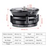 DYH-68B Leveling Base Tripod Head 22 lbs Load Capacity,Black