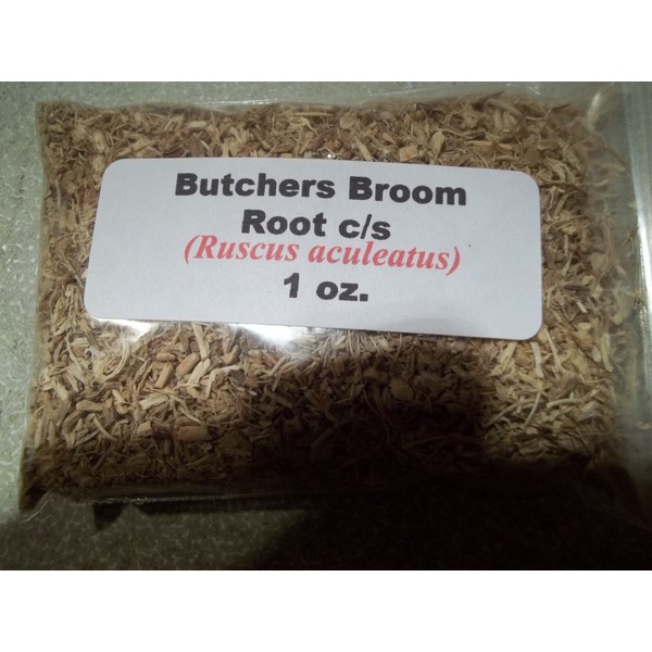 Butchers Broom 1 oz. Butchers Broom Root c/s (Ruscus aculeatus)