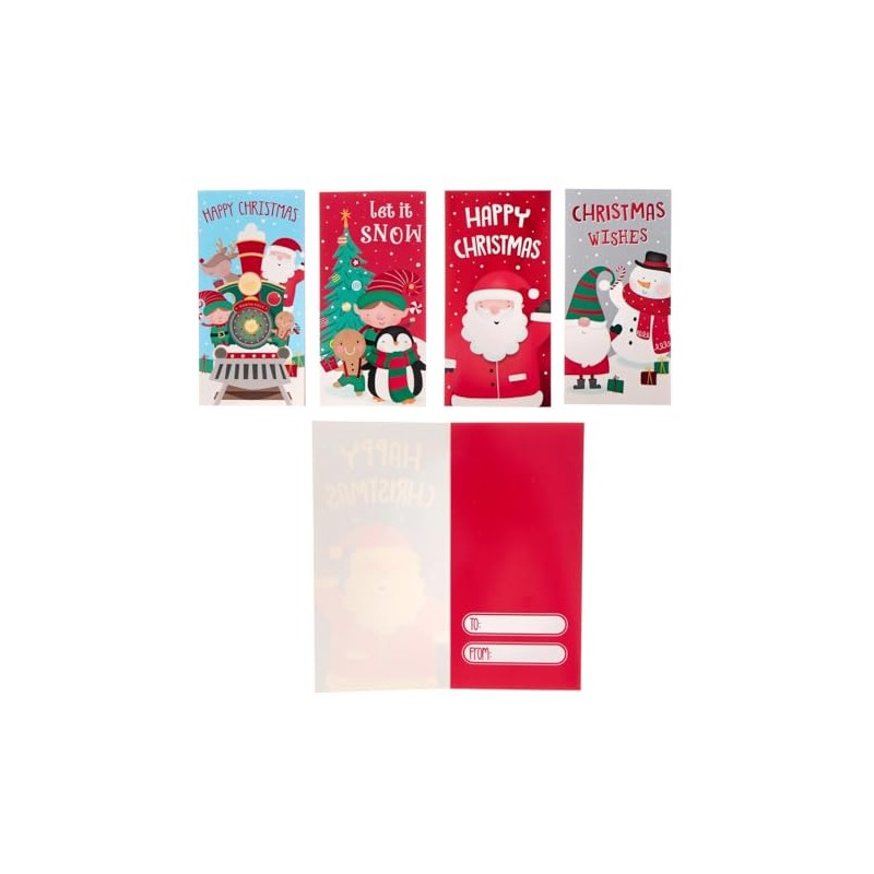 8 Pcs Christmas Money Wallet Envelopes for Cash Gifts
