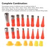 Caulking Nozzle Set, 16Pcs Caulking Nozzle Applicator, Stainless Steel Caulking