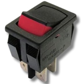 ALL PARTS ETC. Replacement Vacuum Switch for Shop Vac - 4-Pin Rocker Switch for Vacuum Cleaner, On/Off Power Switch Compatible with Shop Vac Models 8231810, SV-8231810, QL30C, and More - (1 Pack)
