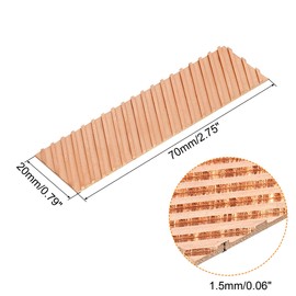 sourcing map Copper Heatsink 70x20x1.5mm with Thermal Pad and Rubber Ring for M.2 SSD Module, PC, Laptop Cooler 1 Set