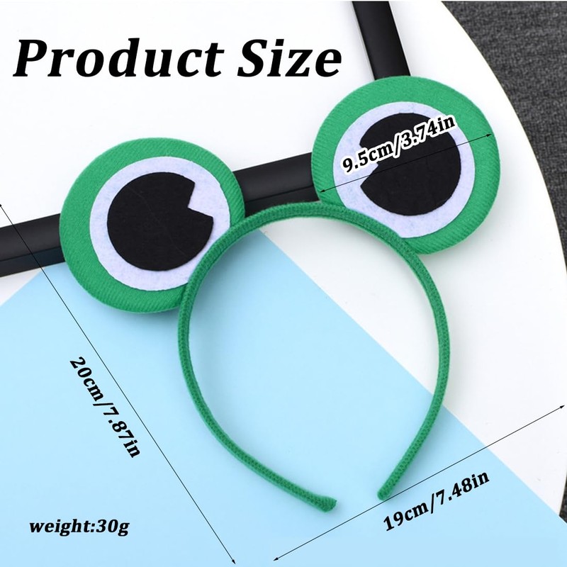 Mouse Ears Headbands, 3 Pack Headbands Black Mouse Ears with