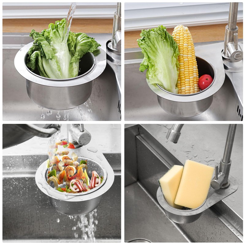 RUIAO Colador de Cocina de Acero Inoxidable, Cisne, Plateado