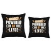 Powered By Lefse Flatbread Norwegian Cuisine Throw Pillow