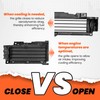 HECASA Active Grille Shutter Front Upper w/o Motor Compatible with