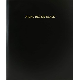 BookFactory Urban Design Class Log Book/Journal/Logbook - 120 Page, 8.5''x11'', Black Hardbound (XLog-120-7CS-A-L-Black(Urban Design Class Log Book))