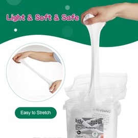 Chico Land Air Dry Modeling Clay – 35 Ounces White Clay, Soft & Light for Crafting and Sculpting