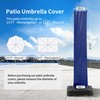 MEVBC Patio Umbrella Cover, Water Resistant Replacement Covers with Zipper