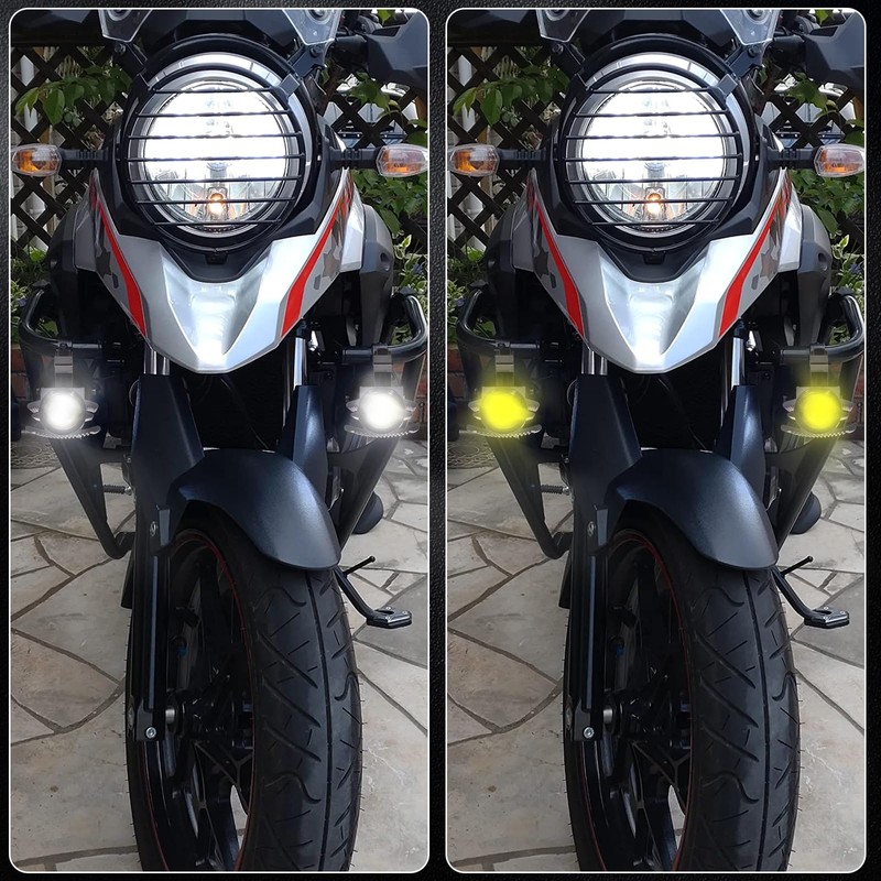Ygmylandbb LED Motorcycle Fog Light, Auxiliary Light, Motorcycle Headlight, Spotlight,
