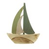 FRANK FLECHTWAREN Nautical Decorative Figurine Sailing Boat AHOI Set of