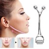 Face Roller Massager Zinc Alloy Deep Tissue Massage Multifunction Comfortable