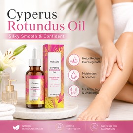 Cyperus Rotundus Hair Growth Inhibitor Oil for Body Care – Gentle Moisturizing Formula for Smooth Skin