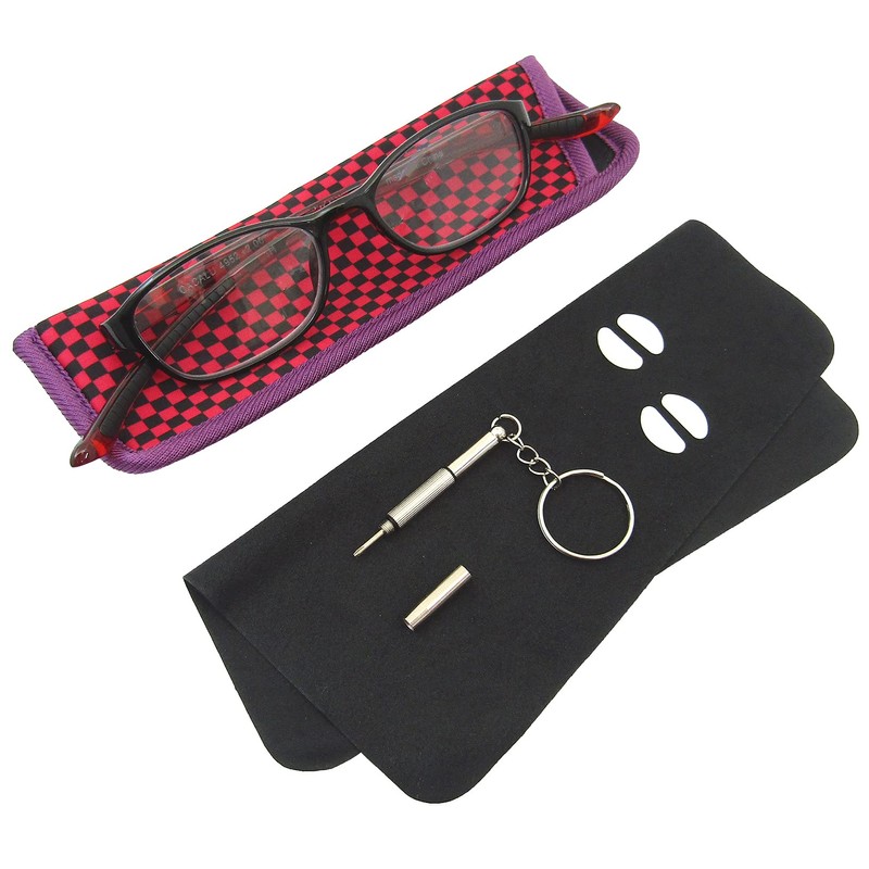 [CACALU] 首に掛かる 老眼鏡 スクエア おしゃれ シニアグラス 軽量 TR90素材 ブルーライトカット くもり止めコート