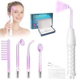 LEKOU Alta Frecuencia Estetica Facial Profesional, Facial De Alta Frecuencia Para Eliminar Arrugas y Manchas De La Piel, Masaje Facial Mejora El Cuida